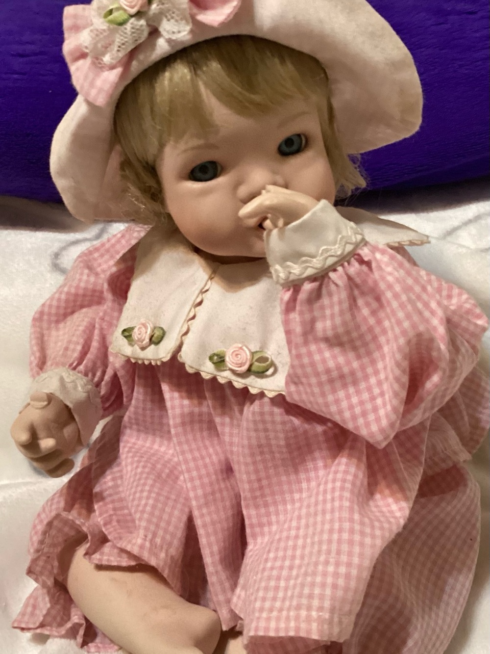 Collectible porcelain baby doll